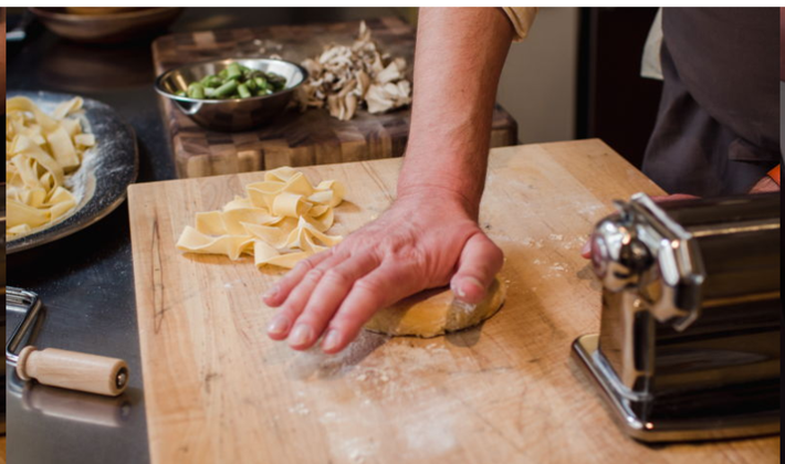 Homemade pasta cooking class with a Chicago chef